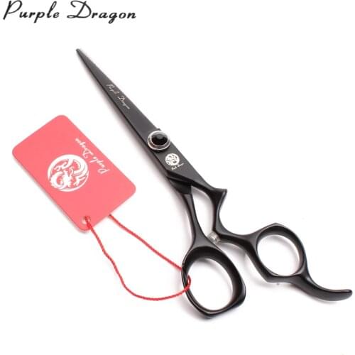 5.5" 6" JP 440C Black Normal Scissors Thinninng Shears Dogs Shears Animal Shears Puppy Grooming Scissors Pets Scissors Set Z9016