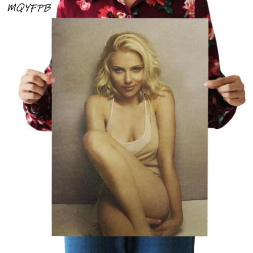 Movie Star Kraft Paper Poster Wall Sticker Decorative Painting Household Products 50.5x35cm