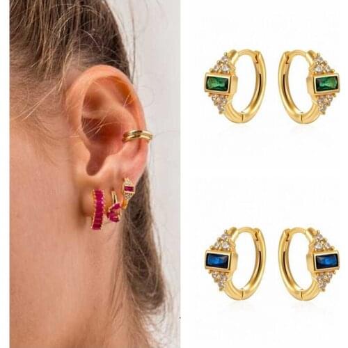 925 Sterling Silver Ear Buckle Exquisite CZ Earrings Minimalist crystal Hoop Earrings Fashion Jewelry For Women Birthday Gift