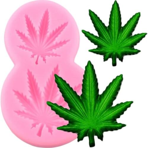 Maple Leaf Silicone Molds DIY Christmas Fondant Cake Decorating Tools Chocolate Gumpaste Candy Polymer Clay Moulds