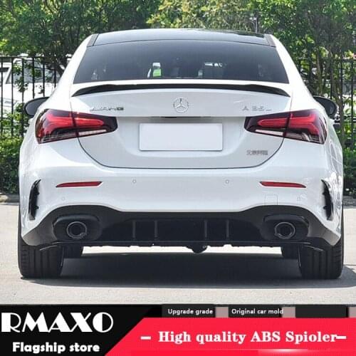 For Mercedes-Benz W177 Spoiler 2019-2020 W177 A-class A180 A200 Yk Spoiler ABS plastic Material Car Rear Wing Color Rear Spoiler
