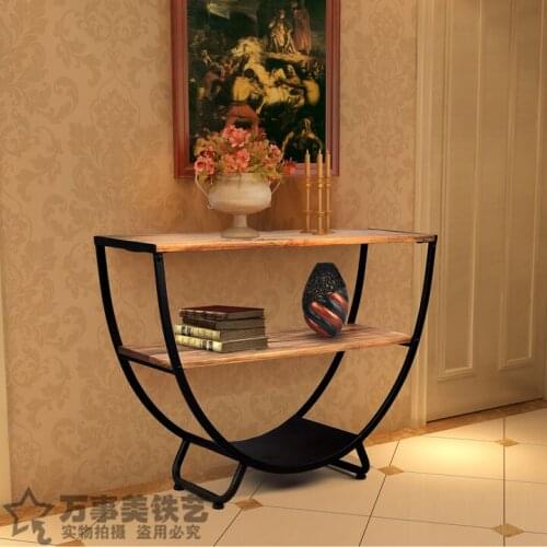 European-style solid wood table. Porch porch ark. Corridors aisle decoration flower table