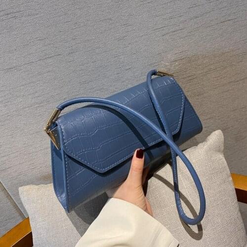 Fashion Candy Color Ladies Armpit Bag Retro Nylon Female Hobos Handbag Vintage Design Women Baguette Shoulder Bag Clutch Purse