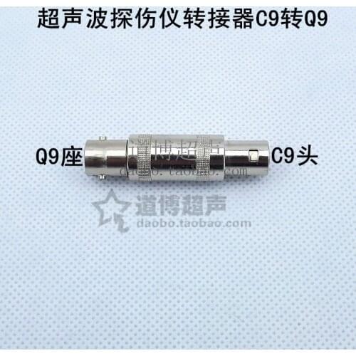 Ultrasonic Flaw Detector Adapter C9 Head to Q9 Seat Conversion Connector FFA.1S Male-BNC Female