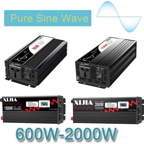 Solar panel inverter 5000w dc ac pure sine wave power inverter 600w 12v 220v 110v off grid 24v 48v to 120v 230v 240v