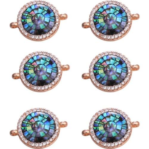 JUYA Jewelry accessories diy new color-protected copper plated real gold Baobei bracelet pendant connection pendant for women