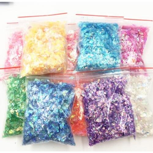 10g/bag Colorful Sequins Irregular Shell Paper UV Resin Epoxy Resin Mold Making Jewelry Filling DIY Crafts Nail Art Decoration
