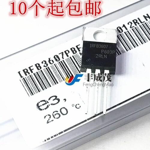 100% New&original IRFB3607PBF TO-220 MOS N 75V80A IRFB3607 In Stock