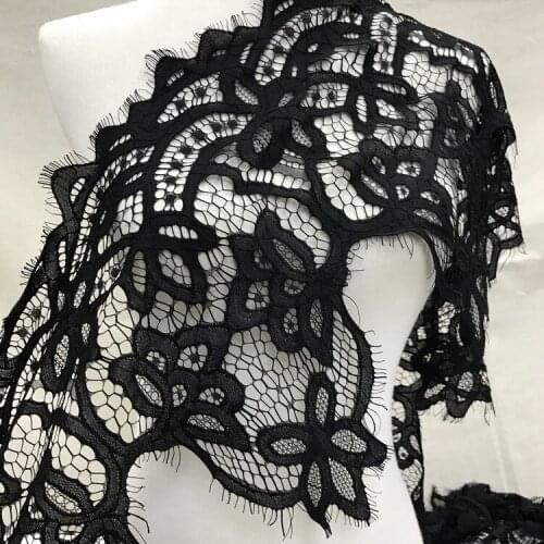 3M/piece Blace White Soft Eyelash Lace Trim Sewing Fabric For Dress Home Curtain Decoration DIY Material