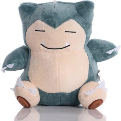 5pcs/lot TAKARA TOMY Pokemon 17cm Snorlax Plush Toys Doll Snorlax Soft Stuffed Plush Doll Peluches Gift for Children Kids