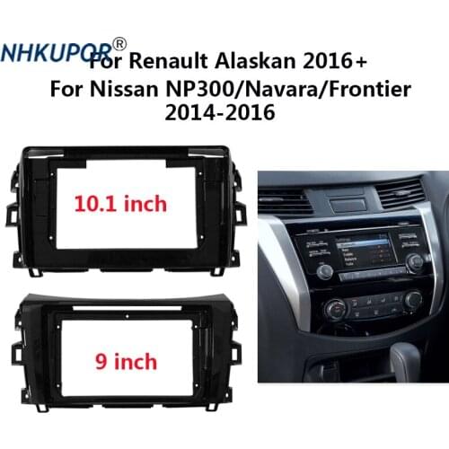 Car Radio Fascia For Renault Alaskan Nissan NP300/Navara/Frontier Dashboard Panel Mount Frame Kit Center Console Holder