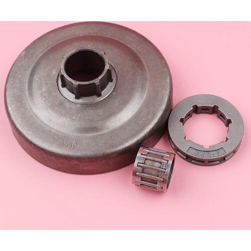 Clutch Drum .325" 7T Rim Sprocket Needle Bearing Kit For Husqvarna 340 345 346XP 350 445 450 Chainsaw Parts