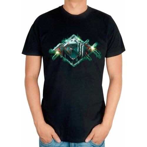 Black Camiseta Ropa Mujer skrillex Dubstep DJ master shirt mma print 3D Cotton T-shirt Music fitness