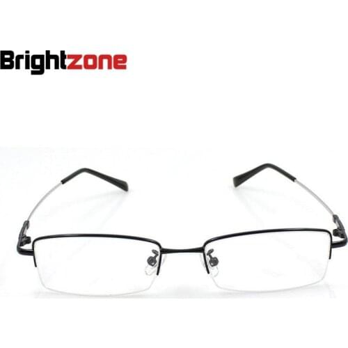 Titanium Metal Alloy Flexible Half-rim Optical Eye Glasses Spectacle Frame Points Prescription Eyeglasses Gafas Oculos De Grau