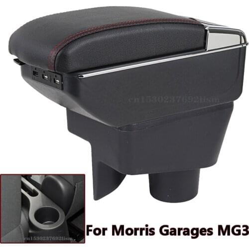 For Morris Garages mg3 armrest box MG3 Universal Car Central Armrest Storage Box cup holder ashtray modification accessories