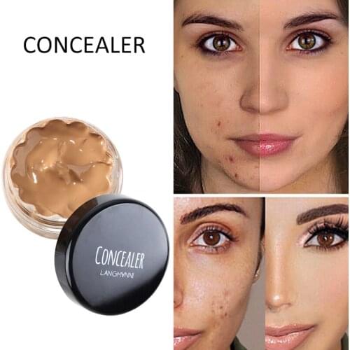 Concealer Cream Cosmetics For Face Cover Spots Pit Acne Marks Dark Circles Tattoo Invisible Pores Natural Brighten Beauty Makeup