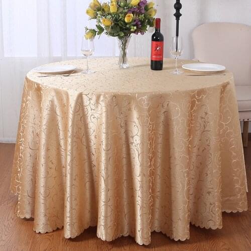 Round Tablecloth for Table 100% Polyester Table Cloth Tablecloths Wholesale Custom Dining Table Cover for Wedding Parties Decor
