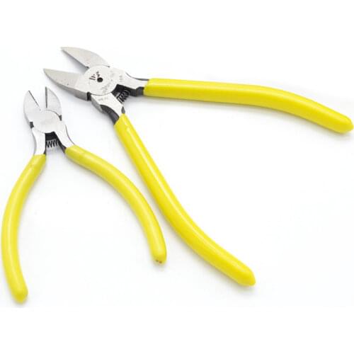 5"/6" Plastic Nippers High Carbon Steel Diagonal Pliers Mini Oblique Mouth Clamp Cutting Tools