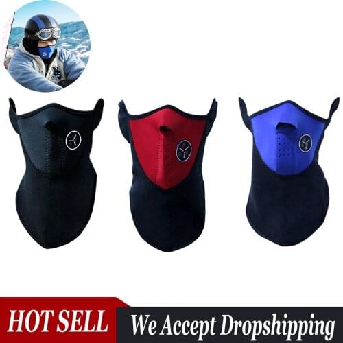 Bike Face Mask Windproof Snowboard Ride Winter Warm Cover Outdoor Neck Scarf Guard Cap Hats Mask for Cycling Bicycle Ski