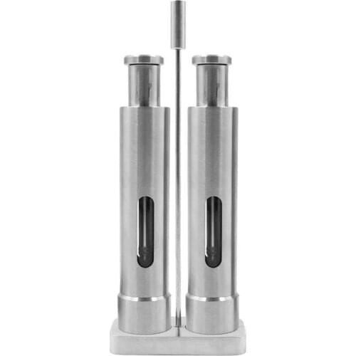 Pepper Grinder - Salt and Pepper Grinder Set Salt and Pepper Grinder Pepper Mills Grinders Mini Thumb Push Mill with Stand