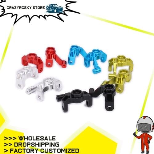 Alloy Steering Hub Carrier Blocks For Rc Hobby Model Car 1-12 Wltoys 12428 12423 FY03 Feiyue Left And Right Steering Hub