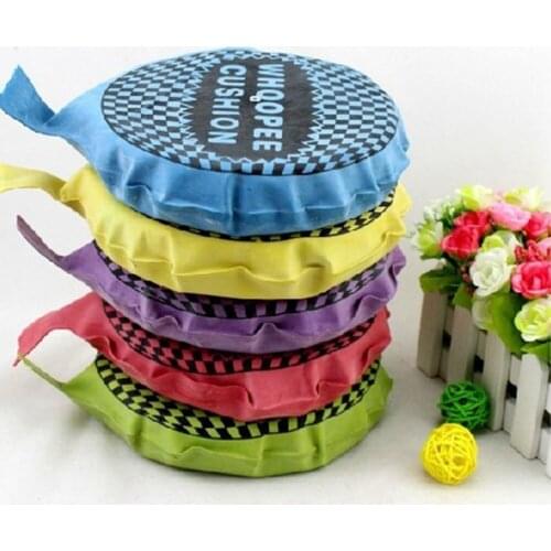 Whoopee Cushion Self Inflated Prank Fart Joke Party Bag Whoopee Balloon Gag Toy Cushion Pad Toy Fart Sound Pad Random Color