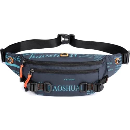 5 Colors Unisex Waist Bags With Earphone Port Men Women Chest Cross-Body Shoulder Pack Climbing Phone Money Pouch Belt Backpack