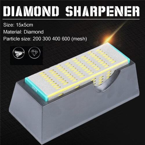 Professional Kitchen Knife Sharpener Stone Diamond Whetstone Diamond Sharpening Stone 200 300 400 600 Grit 15x5x5cm