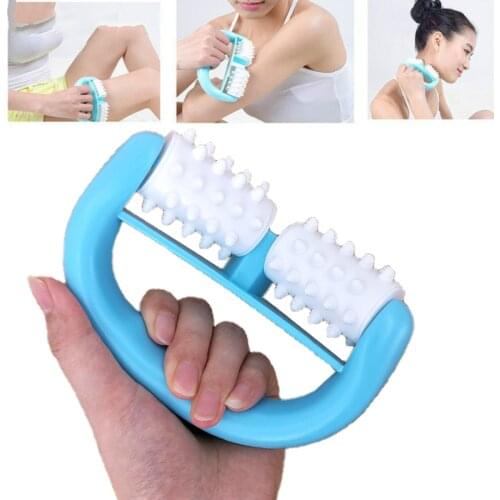 1pc Blue D Type Fat Control Roller Massager Cellulite Leg Abdomen Neck Buttocks Fast Anti Cellulite Face Lift Tools roller