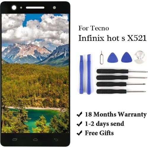 10pcs For Infinix Hot s X521 LCD Touch Screen Digitizer Assembly for infinix hot s screen display replacement full assembly