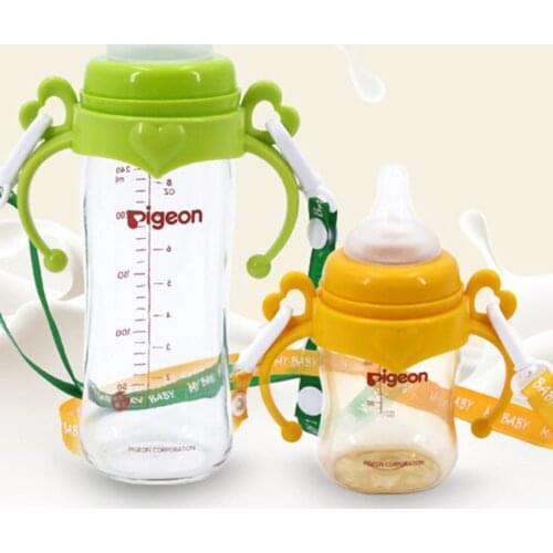 Standard Bottle Handle Portable Wide Mouth Feeding Grip Heat Resistant Toddler Hanging Avented Baby Bottle Accessories