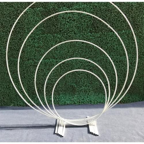 Wedding Arch Door Background Wrought Iron Shelf Decorative Round Party Background Shelf Flower Frame Christmas Decoration