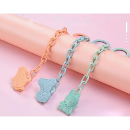 Enlarged Baby Pacifier chain anti dropping safety buckle Pacifier Clip baby gummy toy pacifier bracket