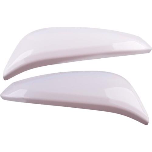 1 Pair Car Front Left and Right Side Wing Rearview Mirror Cover Cap White Decoration Fit For Toyota RAV4 2013 2014 2015