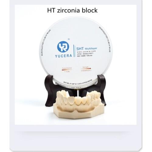 10MM White HT Zirconia Block With High Translucency For Dental Crown Factory Price