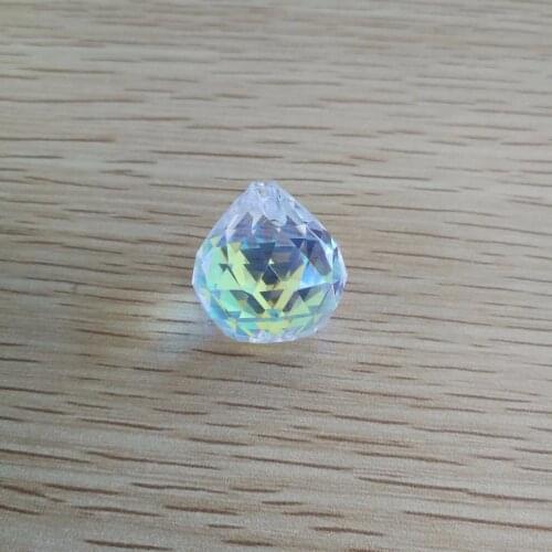 100pieces 20mm AB Color Crystal Prism Chandelier Faceted Ball Crystal Faceted Ball Prism Pendant Crystal Chandelier Parts