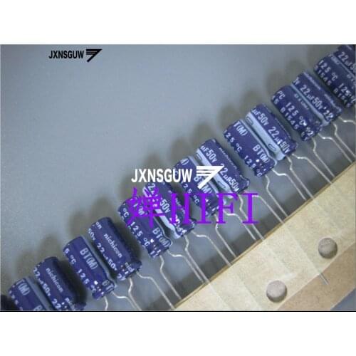 20PCS NICHICON BT 50V22UF 5X11MM 22UF 50V original audio Aluminum electrolytic capacitor 125 degrees 22uF/50V