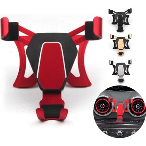 360 Degrees Rotation Gravity Car Air Vent Phone Holder for Audi A3 S3 Universal Mobile Phone Car GPS Bracket Stand