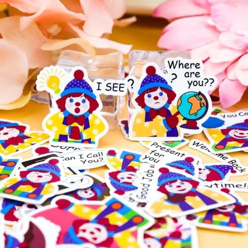 40Pcs Greedy Kids Diary album stickers paper Sticker For Luggage Skateboard Phone Laptop Moto Bicycle/ Stickers/DIY Scrapbooking