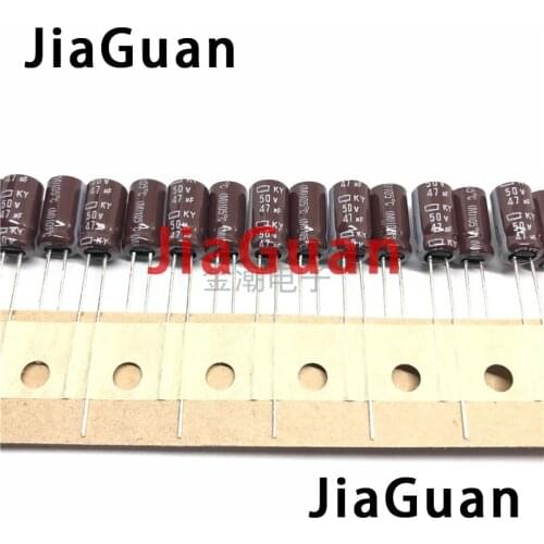 50pcs NEW CHEMI-CON NIPPON KY 50V47UF 6.3x11MM electrolytic Capacitor 47UF 50V NCC ky 50v 47uf