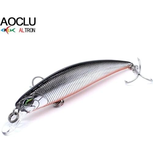 AOCLU wobblers Jerkbait 6 Colors 7cm 9g Hard Bait Small Minnow Crank Fishing lures Bass Fresh Salt water tackle sinking lure