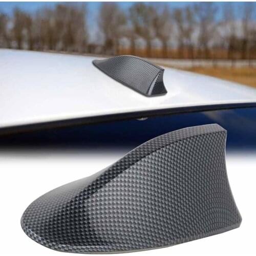 Car Shark Fin Antenna Carbon Fiber Car Shark Fin Roof Antenna Radio FM/AM Decorate Aerial for BMW автоаксессуары для авто 2020