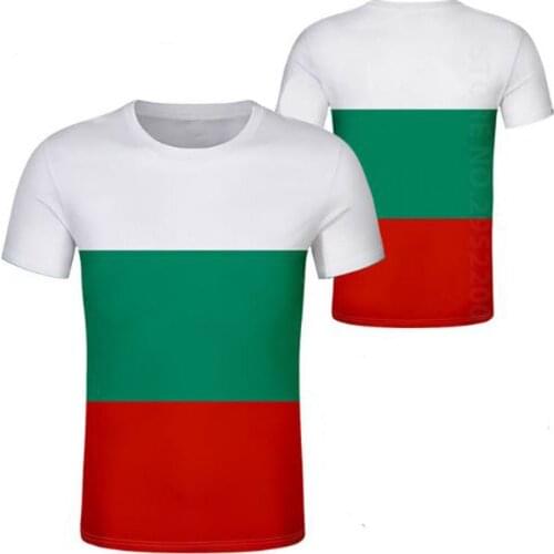 BULGARIA youth men diy free custom made name number photo bgr country t shirt nation flag bg bulgarian college boy clothes