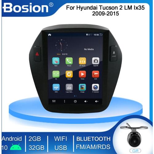 NEW! Bosion Tesla screen Android 10 2din Car DVD Radio Multimedia Player For Hyundai Tucson 2 LM IX35 2010-2015 GPS Navigation