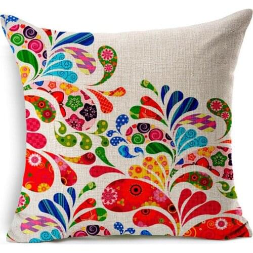 Flower Tree Butterfly Girl Home Decorative Sofa Throw Pillow For Living Room Patio Pillow Cotton Linen Fashion Decor Cushions
