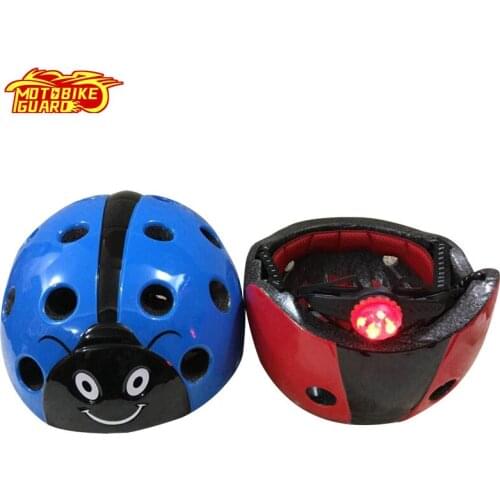 Childrens Riding Helmet Roller Skating Bicycle Safety Outdoor Breathable Comfortable Beetle Cartoon Adjustable Helmets