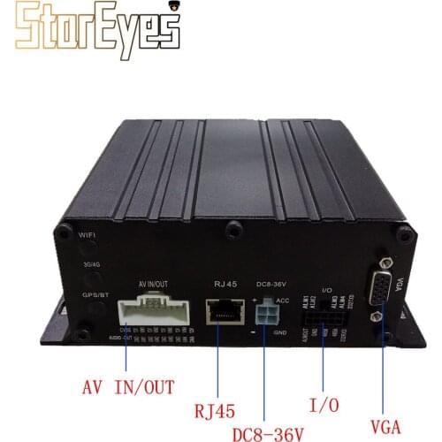 H.264 AHD 720P 4 Channels HDD SD Card Mobile DVR for Trailer Truck Taxi Vehicle Car School Bus