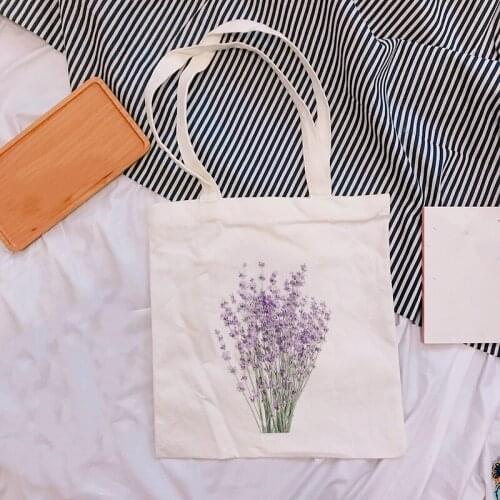 New Women Canvas Bag Eco Reusable Shopping Bags Foldable Shoulder Bag Girls Students Fashion Graphic Handbag Tote