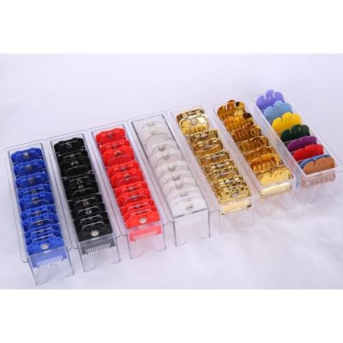 New Sets Hair Clipper Combs Guide Kit Multi-color Plastic Hair Trimmer Guards Attachments Universal Hair Salon Tools