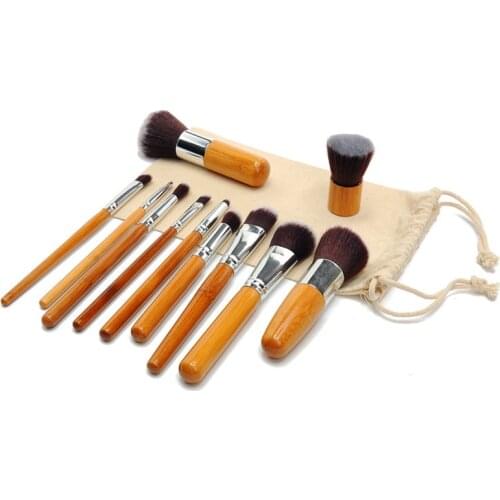 11PCS Brand Makeup Brushes Set Of Brushes For Makeup Beauty Cosmetics Travel Make up With Kabuki Brush Tart Makeup Eyebrow brush